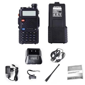 เครื่องวิทยุสื่อสารแบบมือถือ Baofeng Uv-5r 8W แบบสองย่านความถี่ FM พร้อมจอ LCD และแบตเตอรี่แบบชาร์จได้สำหรับใช้งานกลางแจ้ง - Product Image 1