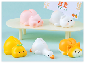 Mini Estatuilla Decorativa de Cerdo, Perro <span class=keywords><strong>Shiba</strong></span> <span class=keywords><strong>Inu</strong></span>, Oso, Pato, Hada del Amor, Porta Mensajes, Kawaii, Pintada a Mano, Macetas para Plantas, Decoración de Suculentas, Venta al por Mayor - Product Image 5