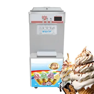 New DESIGN 3 Flavor Stainless Steel Professional Soft Ice Cream Machine For Sale