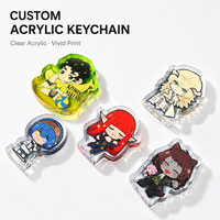 CNAWO Mini-breloques personnalisées en acrylique de 3 cm, petits pendentifs porte-clés pour la série de collection de merchandising d'artistes et les cadeaux de sacs surprises