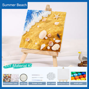 Kabuk aksesuarları ile 3D kabuk plaj tema doku boyama DIY malzeme çantası - Product Image 3