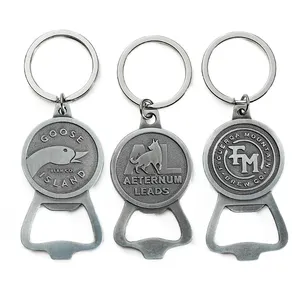 Cute engraveable logo metal custom keyholder key ring beer key chain bottle opener keychain / key holder keyring bottle opener