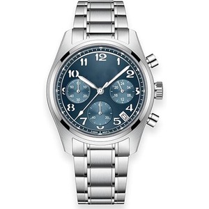 Montres chronographes multifonctions à quartz de 40 mm avec date, mouvement japonais VK63, étanches à 100 m, lumineuses, pour hommes - Product Image 1