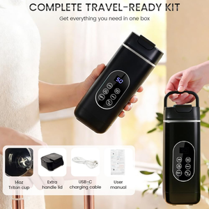 Nuevo Vaso Exprimidor Portátil Recargable por USB, Triturador de Hielo, Preparador de Smoothies, Autolimpiante, Mini Exprimidor de Frutas para el Hogar, Viajes y Comida para Bebés - Product Image 6