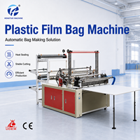 Machine automatique de fabrication de sacs en film plastique polyéthylène à soudures latérales, à haute vitesse, avec découpe stable et production efficace