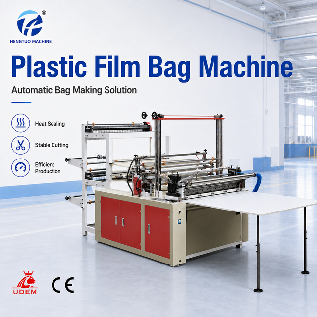 Automatic High Speed Heat Sealing Stable Cutting Efficient Production Making Side Seal Flat Polythene Plastic Film Bag Machine