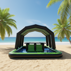 Plataforma Flotante Inflable de Grado Comercial para Bar/Piscina, Bar Flotante Inflable con Toldo para Fiestas en la Playa, Alquiler de Yates <span class=keywords><strong>y</strong></span> Piscinas - Product Image 2
