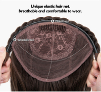 Vente en gros de demi-perruque 15 pouces perruque cerceau synthétique naturel torsadé perruque bandeau avec bandeau