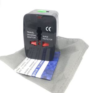 Adaptador de enchufe universal para viajar <span class=keywords><strong>por</strong></span> todo el mundo, multifunción, Reino Unido, UE, EE. UU., AU, convertidor Schuko negro para <span class=keywords><strong>Italia</strong></span>, América, Singapur - Product Image 4