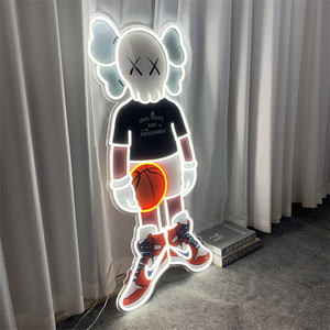 Новый дизайн неоновой вывески, бесплатный дизайн, RGB-неоновые светильники, вывеска с эффектом тысячи слоев зеркала, настенная реклама, волшебный декор для комнаты и дома - Product Image 3