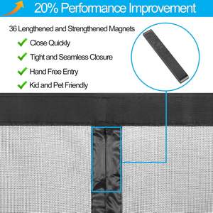 Échantillon Gratuit : Moustiquaire Magnétique en Fibre de Verre Facile à Assortir, Résistante à la Corrosion et Facile à Nettoyer, Idéale pour <span class=keywords><strong>Porte</strong></span> <span class=keywords><strong>d</strong></span>'<span class=keywords><strong>Entrée</strong></span> - Product Image 6