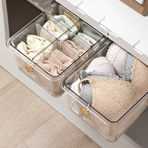 Clothing Organizer <b>Drawer</b> Rectangular Wall Mounted Underwear Sock <b>Storage</b> <b>Box</b> Multi Functional Bedroom Use - Product Image 3