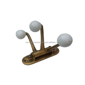 Crochet en tissu en laiton nautique Style vintage élégant pour la décoration intérieure ou le rangement des vêtements - Product Image 6