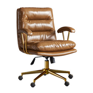 Muebles modernos de fábrica, cuero de Color personalizado, altura ajustable de lujo, oficina, Jefe, sala de reuniones, <span class=keywords><strong>barber</strong></span>ía, silla giratoria - Product Image 6