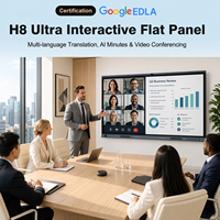 Interaktives Smart Whiteboard 65 Zoll 4K LED Flachbildschirm 40-Touch All-in-One Display 96MP Kamera 8+128GB Android 16.0 Konferenz