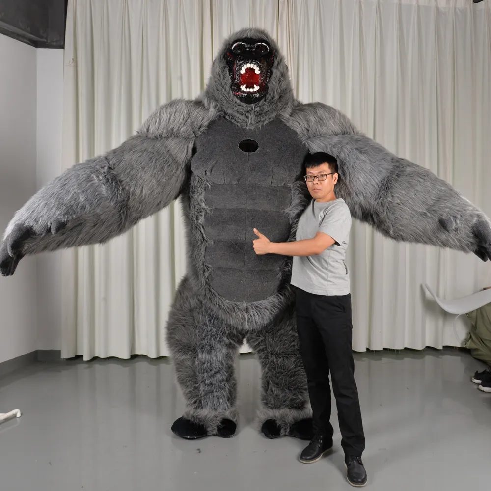 Costume de mascotte gonflable King Kong Cosplay Dress Funny party