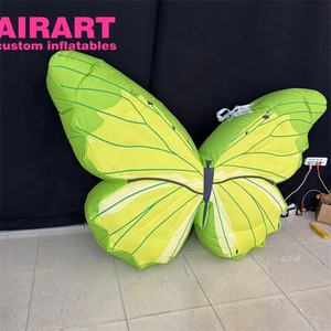 2 मीटर अनुकूलित ताजा रंग inflatable नीली तितली, पार्टी सजावट के लिए इंफ्लेटेबल तितली पंख गुब्बारा - Product Image 4