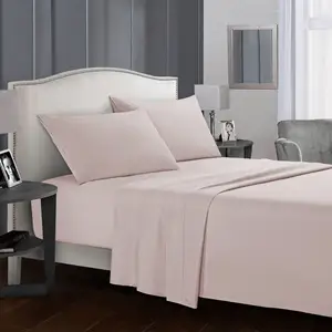 4pcs Microfiber 100% Polyester Home Textile Bed Sheet Flat Sheet Set With 2Pillow Cases Bedding Set