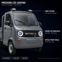 Quadricycle électrique à carrosserie ouverte, 4 roues, 1500W, motorisé, grande capacité, cadre en acier
