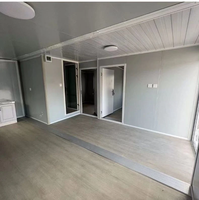 Maison préfabriquée de luxe XH de 20 pieds, design moderne, 2 chambres, villa, bureau, entrepôt, panneaux sandwich, prête à l'emploi, avec piscine
