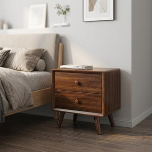 Modern Small Space Multi-Purpose Nightstand with Storage <b>Compact</b> <b>Bedside</b> <b>Table</b> for Bedroom Furniture - Product Image 3