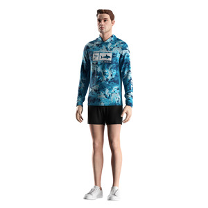 Sudadera Funcional para Hombre, para Viajes, Pesca y Surf, con Protección UPF100+, Paneles de Malla en las Axilas, Ropa Deportiva Personalizada para Exteriores - Product Image 5