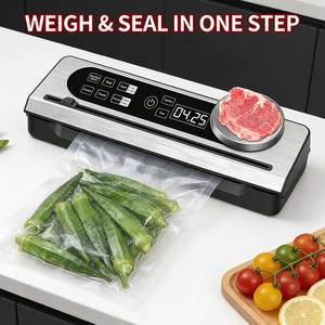 Machine de mise sous vide automatique pour aliments secs et humides avec <span class=keywords><strong>balance</strong></span> à bande -70 kPa, machine d'emballage sous vide pour <span class=keywords><strong>la</strong></span> <span class=keywords><strong>cuisine</strong></span> domestique - Product Image 2