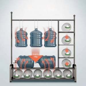 Séchoir à linge multifonctionnel robuste de 27 m avec support de rangement pour vêtements et cintres - Product Image 3