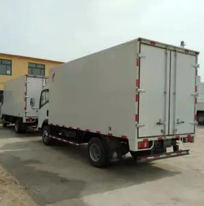 シングルキャビン4x2ライトローディングミニバンカーゴボックスローリートラック中国sinotruk howoホーマントラック