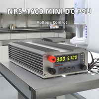 Alimentation CC numérique miniature réglable NPS-1600 pour laboratoire, aéromodélisme, bricolage, avec fonction de verrouillage WATT, 16V 10A simple