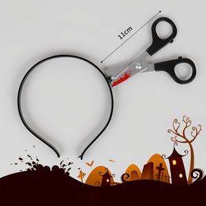 Bandeaux effrayants pour Halloween Couteau sanglant Hache Ciseaux Outil de fixation Casque amusant Costume de Cosplay Décorations de fête d'horreur - Product Image 6