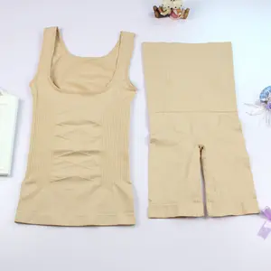 Phụ nữ bụng cao eo cơ thể Shapewear phụ nữ vest đồ lót kéo dài giảm béo Quần Lót Body Shaper Set