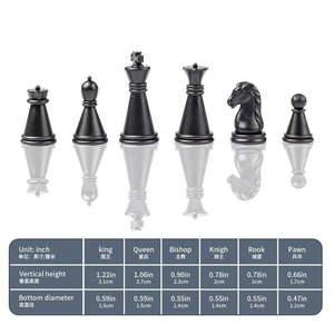 Scacchiera Pieghevole Antiscivolo Resistente agli Urti in Plastica per Viaggi Studenti Competizioni <span class=keywords><strong>Principianti</strong></span> Gioco Educativo per Bambini <span class=keywords><strong>Scacchi</strong></span> Magnetici - Product Image 6