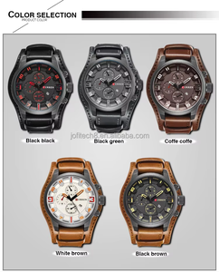 CURREN 8451 Men's High Quality Quartz Movement Stainless Steel Case Leather Strap <b>Waterproof</b> 30m Analog Wrist <b>Watch</b> - Product Image 4