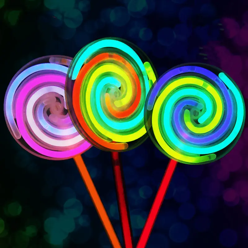 Colorful Party Fluorescence Light Glow Sticks Spinner Fidget Toys Fidget Spinner Spinning Top Gyro Toy Fingertip Spinner