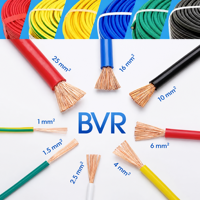 Fil électrique en cuivre BV BVR de première qualité, 2,5 mm, 4 mm, ignifuge, câble de construction pour câblage de studio
