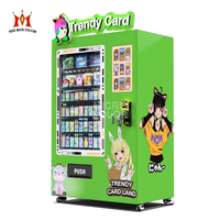 Distributeur automatique de jeux de cartes sans personnel pour centres commerciaux, compatible cartes à collectionner populaires, paiement par pièces/espèces/carte de crédit, gestion basée sur le cloud via SDK
