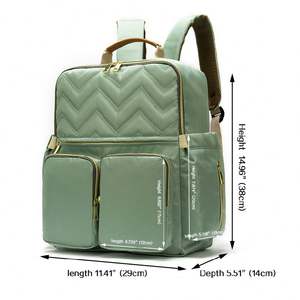 Large Capacity <b>Nursing</b> <b>Bag</b> Factory Custom Multi-Function Mommy <b>Bag</b> Outdoor Waterproof Baby Diaper Backpack with Insulated Pocket - Product Image 2