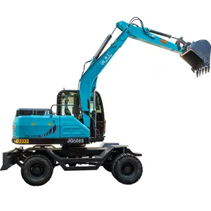 Scavatrice portatile 360 scavare tunnel di montagna escavatore gommato rottami dig equipment mini trencher