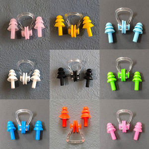 Ensemble de natation en silicone souple, pince-nez étanche + bouchons d'oreilles avec boîte pour le surf, la plongée et l'apprentissage de la natation, accessoires - Product Image 6