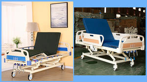 <span class=keywords><strong>Lit</strong></span> d'hôpital électrique manuel en acier inoxydable pour patients en cas d'urgence et personnes handicapées avec des fonctions multifonctions - Product Image 4