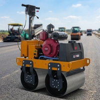 Rouleau compresseur hydraulique portatif à double tambour pour la construction routière – Prix usine
