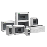 ZLELE HT-24 24 voies Double rangée extérieure IP65 étanche en plastique Din Rail boîte de Distribution électrique