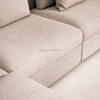 Mobilier moderne et léger de salon de style minimaliste de luxe pour les hôtels Salles Villas Appartement de luxe ensemble de canapés tissés à la mode