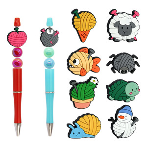 Décorations de perles colorées personnalisées CCH pour stylos à bille ronds, stylos à bille créatifs en plastique - Product Image 3