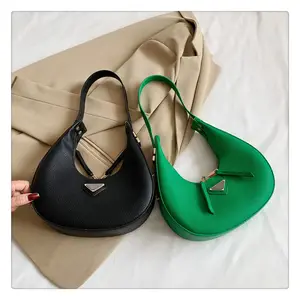 Kazze Wholesale Saddle Shoulder Bags Small Purse Crossbody Bag Purses For Women Retro Leather Shoulder Underarm Satchel Bag