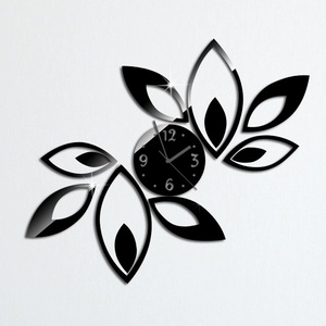 <strong>DIY</strong> Acrylic Mirror Wall <strong>Clock</strong> Flower Floral Needle Quartz <strong>Clock</strong> for Room Wall Decor Mirror Sticker Home Decor - Product Image 1