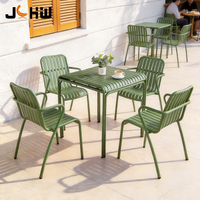 Vente directe usine – Chaises de jardin, de patio et de café personnalisables en couleur – Mobilier de salle à manger extérieur – Chaise de café en aluminium pour restaurant extérieur