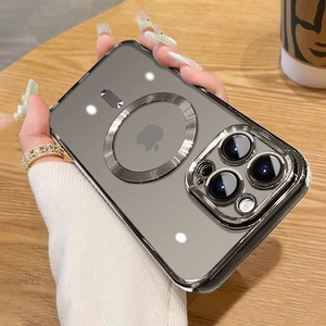 Funda Qeeca para <span class=keywords><strong>iPhone</strong></span> 17 Air 17 Pro, Transparente, con Anillo Magnético de Lujo, Protección Contra Impactos, Carga Inalámbrica, Cubierta Suave de TPU - Product Image 5