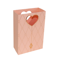 Bolsas de Papel de Arte de Lujo Ecológicas y Reciclables Hechas a Medida con Asas Impresas con UV y Estampado Dorado para Productos de Belleza y Rímel